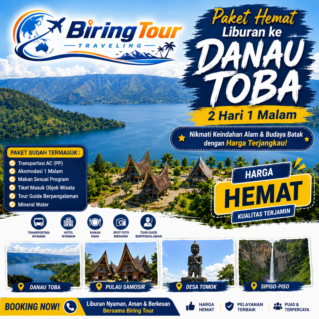Paket Danau Toba Hemat